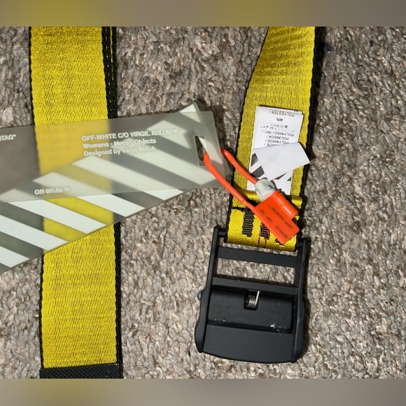 OFF WHITE INDUSTRIAL BELT - YELLOW/BLACK - Picture 4 of 5